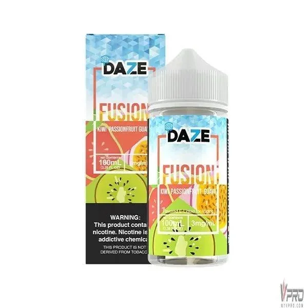 ICED Kiwi Passionfruit Guava – 7 Daze Fusion Synthetic 100mL