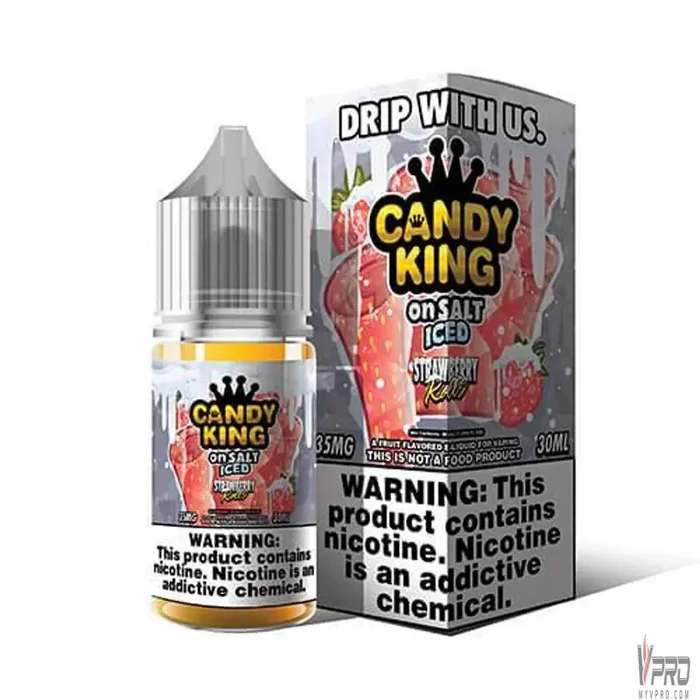 ICED Strawberry Rolls – Candy King On Salt 30mL