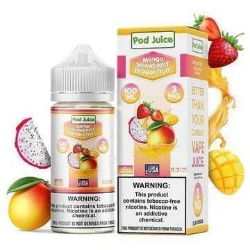 Mango Strawberry Dragonfruit – POD Juice 100mL