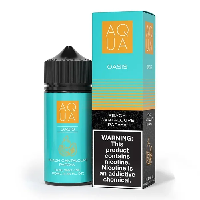 Oasis (Peach Cantaloupe Papaya) – Aqua E-Liquid 100mL