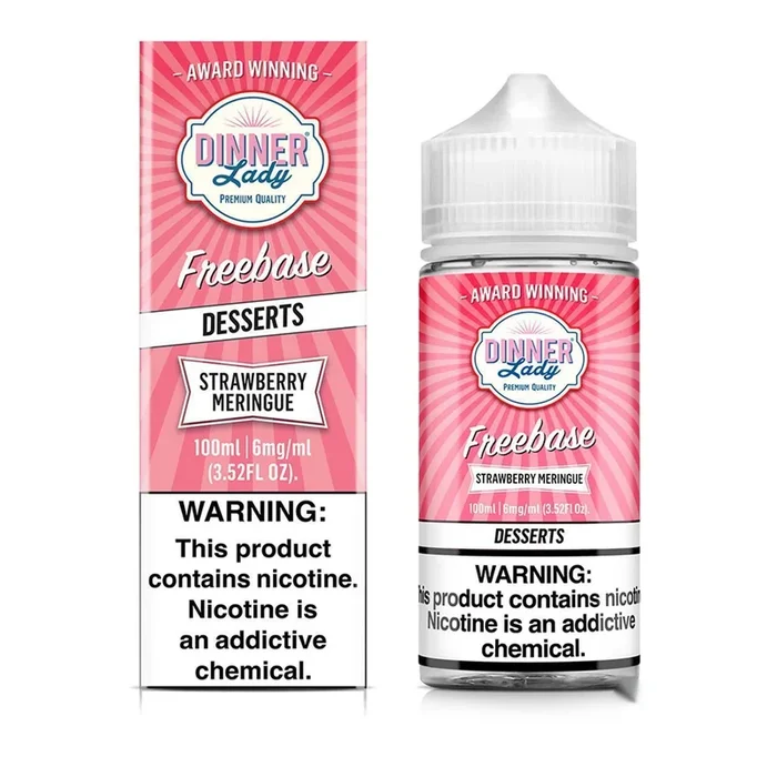 Strawberry Meringue – Dinner Lady Freebase 100mL
