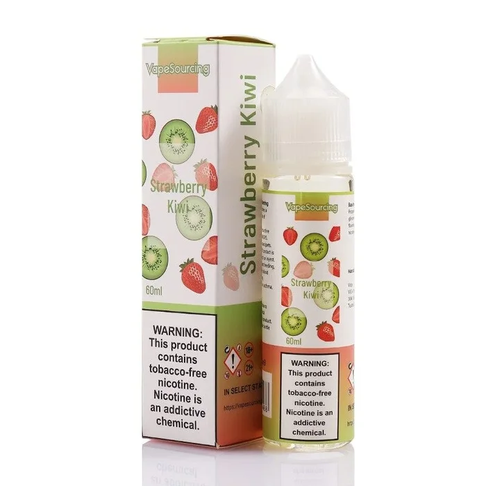 Vapesourcing Strawberry Kiwi 60ml E-Juice | Sweet Strawberry & Ripe Kiwi Blend – VAPE HK SHOP | WHOLESALE