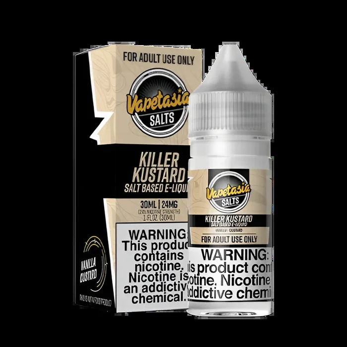 VapeTasia Killer Kustard Salt Nic | 24~48Mg Nic in 3 Flavors