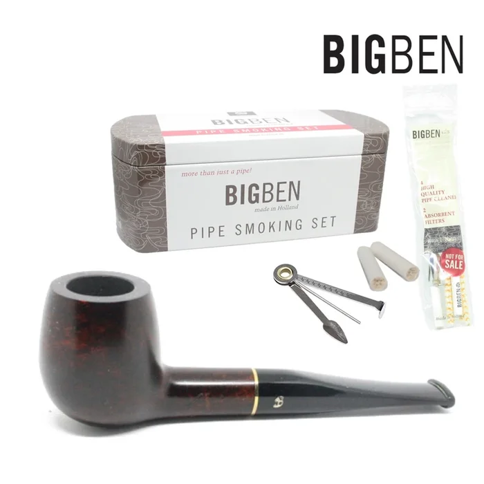 Big Ben – Pipe Smoking Kit – Smooth Apple – 9mm Filter Pipe