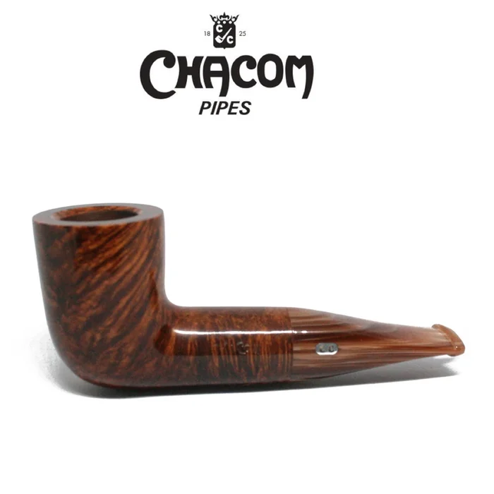 Chacom – Reverse Calabash – Straight Contrast Brown Smooth Pipe