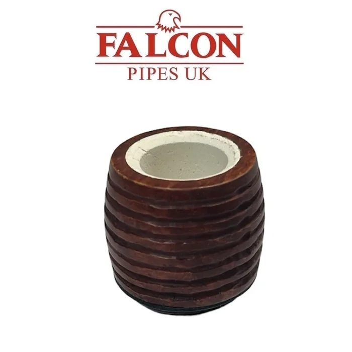 Falcon Bowls – Billiard Meerschaum Lined – Lined Pattern Bowl