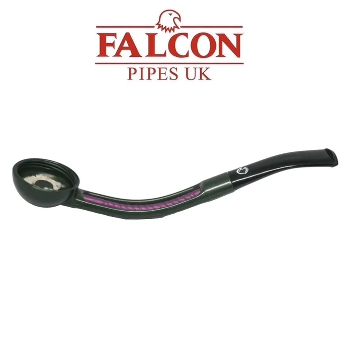 Falcon – Classic Coloured Stem – Green / Purple – Bent