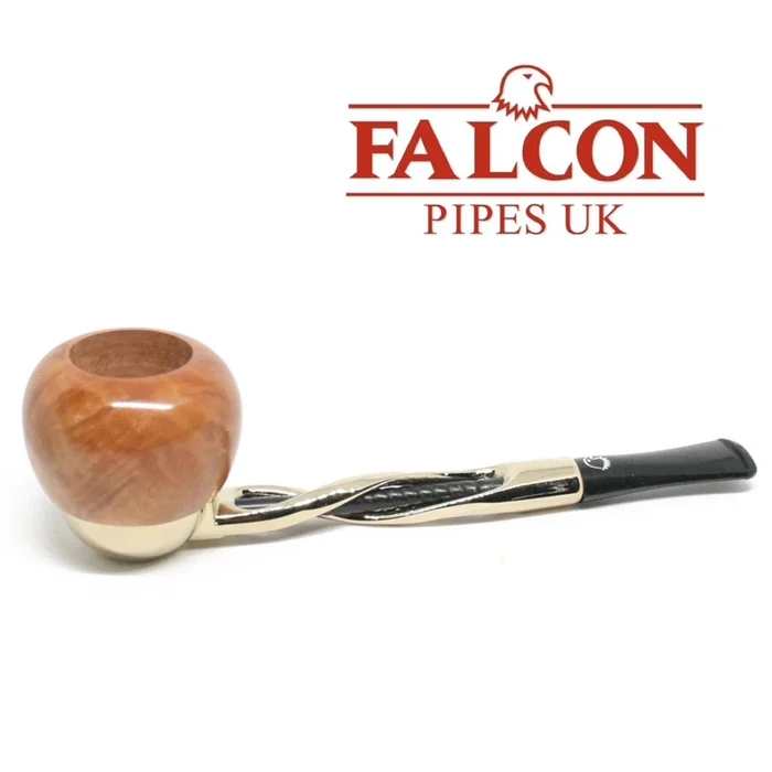 Falcon – Gold Plated Shillelagh Pipe Set with 2 x Bowls