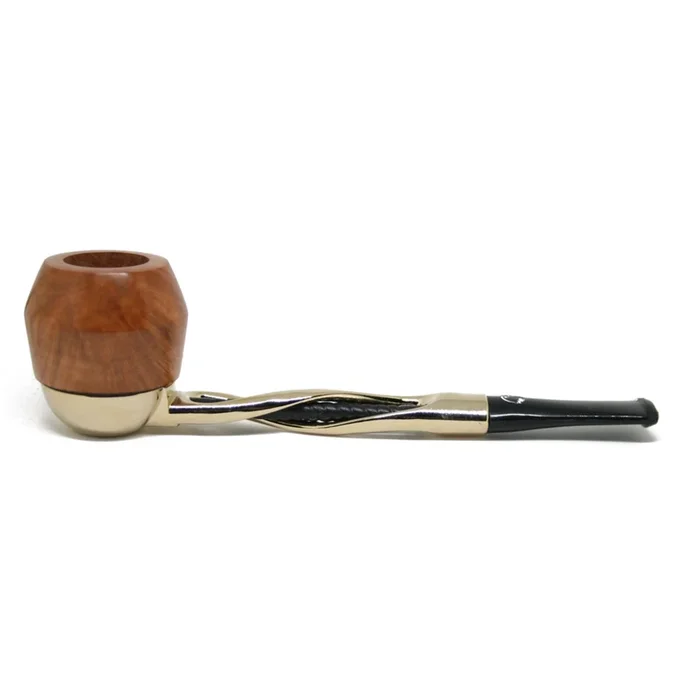 Falcon – Gold Plated Shillelagh Pipe Set with 2 x Hunter Bowls