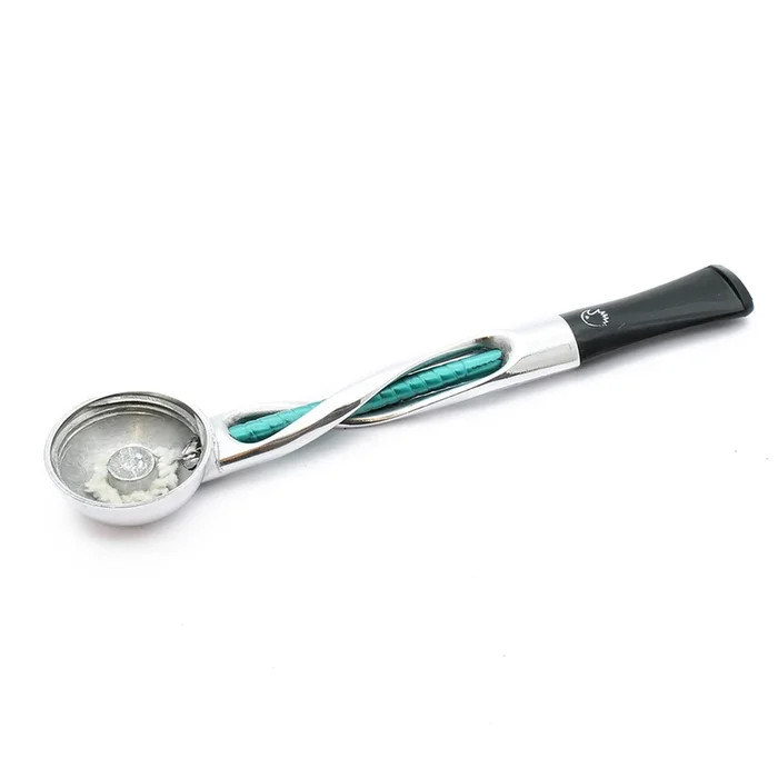 Falcon – Shillelagh (Polished/Aqua with Black Stem)