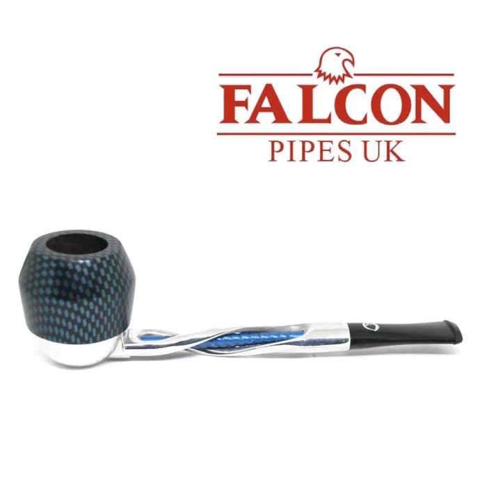 Falcon – Shillelagh (Polished/ Blue) with Carbon Fibre Blue Bulldog Bowl