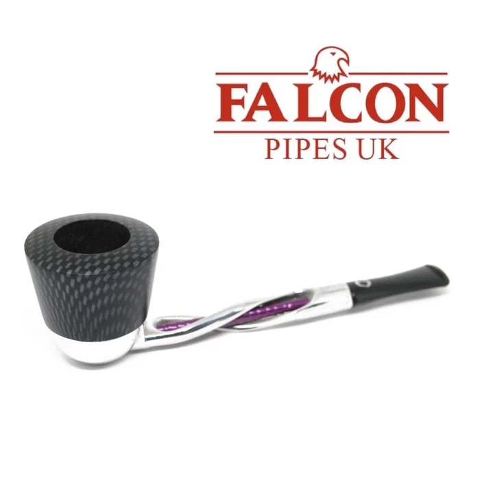 Falcon – Shillelagh (Polished/ Purple ) with Carbon Fibre Purple Algiers Bowl