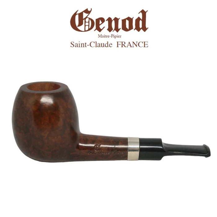 Genod – Brown Briar Straight Apple – 9mm Filter Pipe