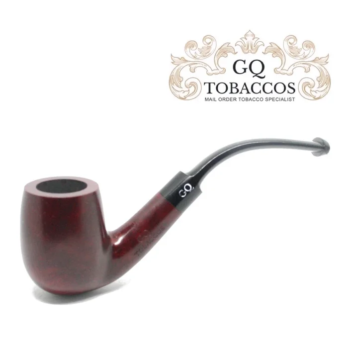 GQ Tobaccos – Auburn Briar – Bent Billiard Pipe (1)