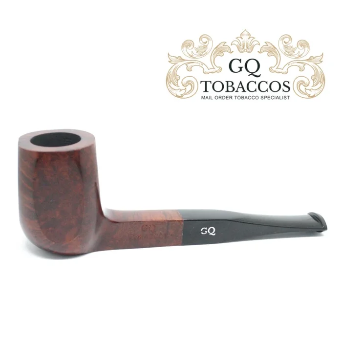 GQ Tobaccos – Auburn Briar – Panelled Billiard Pipe