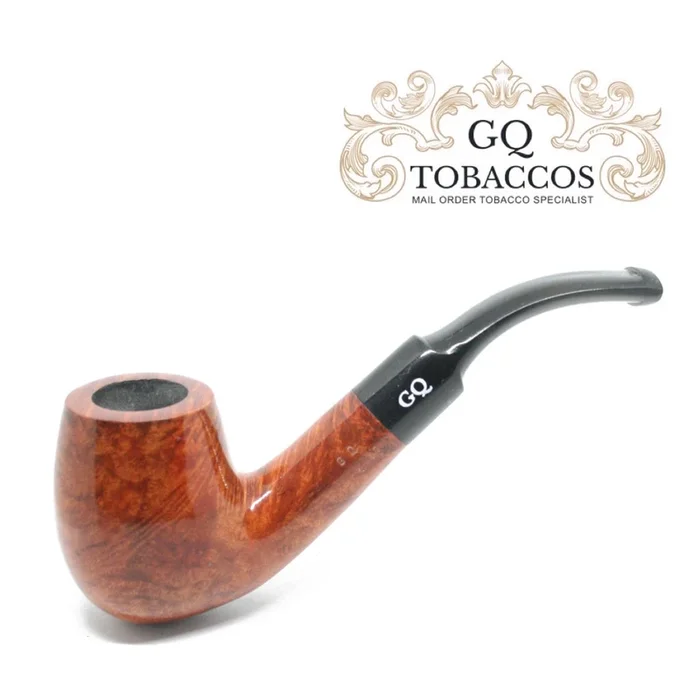 GQ Tobaccos – Cinammon Briar – Bent Billiard – 9mm Filter Pipe