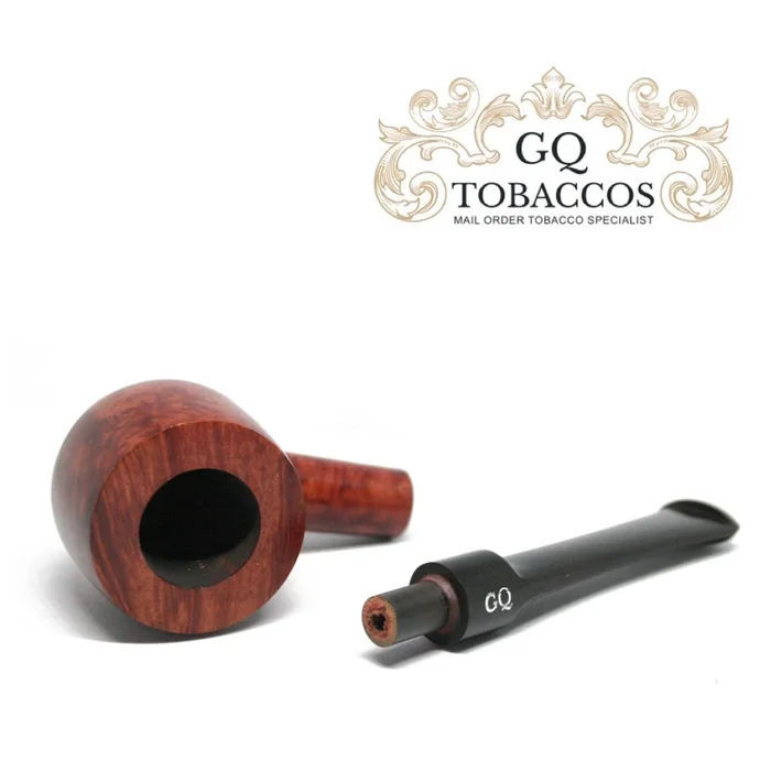 GQ Tobaccos – Tawny Briar – Straight Pot Pipe – Saddle Stem
