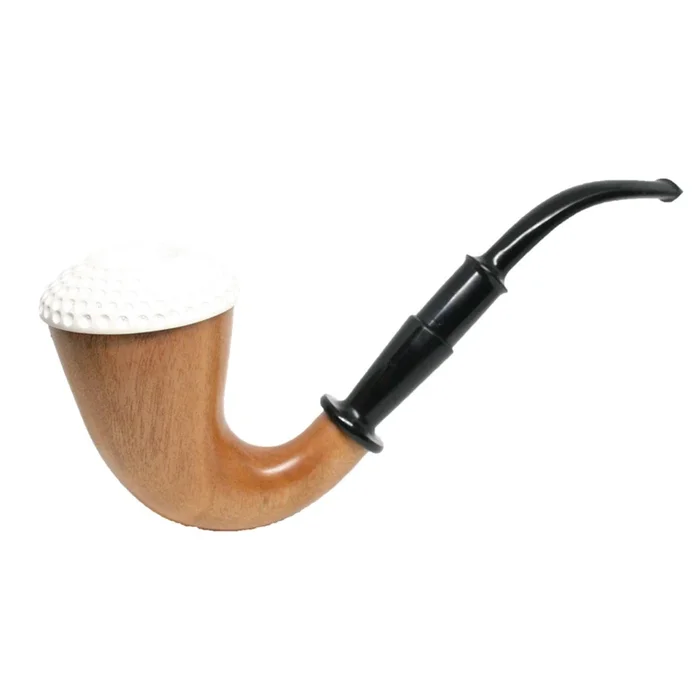 Large Sherlock Calabash XXL Mahogany – Meerschaum Insert – 9mm Filter