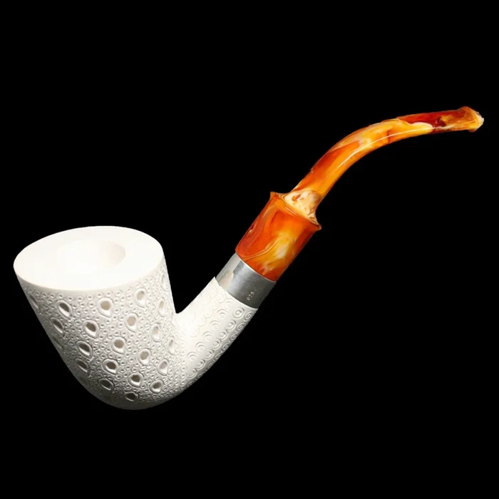 Meerschaum – Hand Carved Pipe – 9mm Filter
