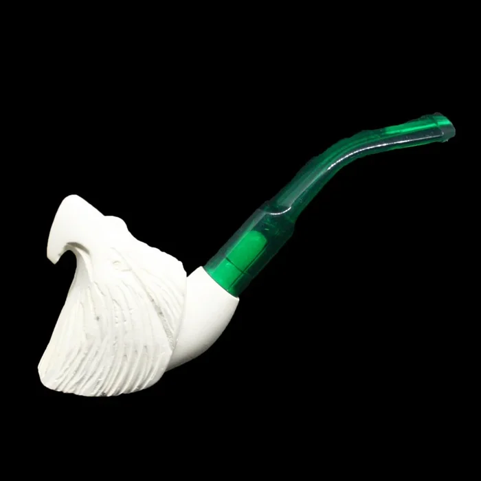 Mini Meerschaum -Eagle – Green Stem Pipe