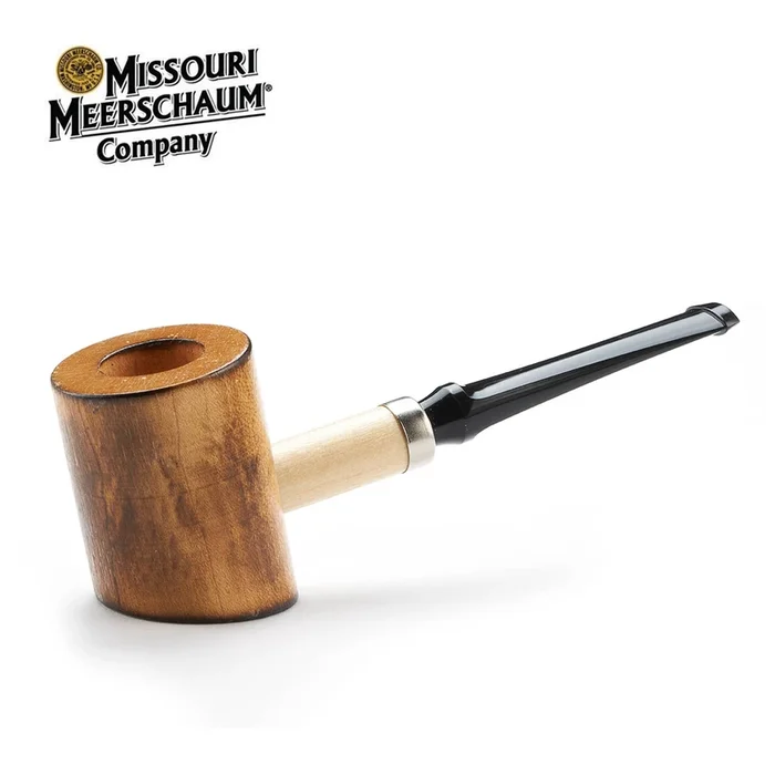 Missouri Meerschaum – Poker – Black Stem Hardwood Pipe