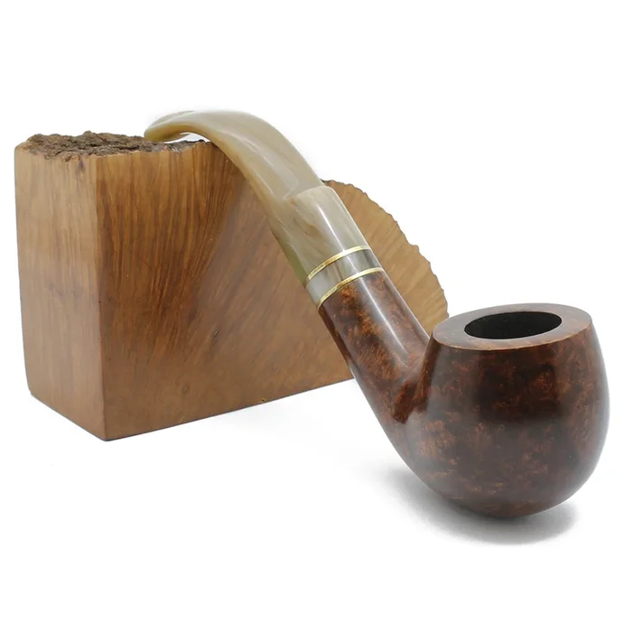 Molina – Horn Small Bent Apple (Brown)
