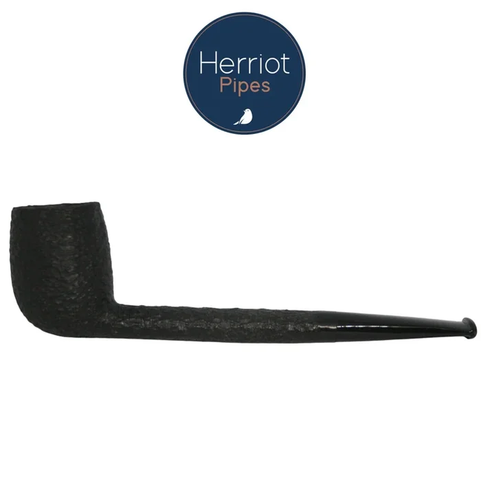 Oiseau Briars – Herriot Pipes – Black Billiard Straight Hand Finished Pipe