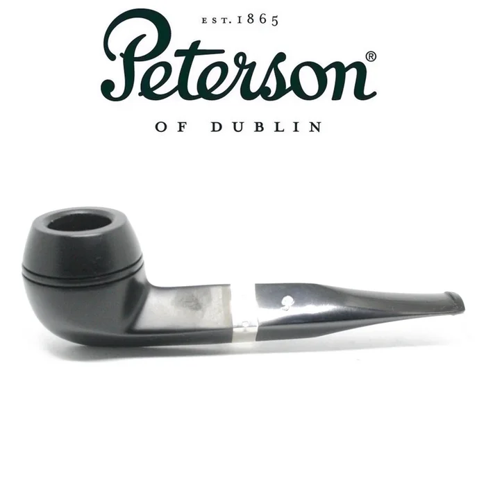 Peterson – 150 Cara – Sterling Silver Band – Fishtail Pipe