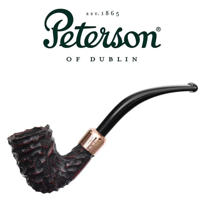 Peterson – Christmas Pipe 2022 – 128 – Copper Army Rusticated Pipe