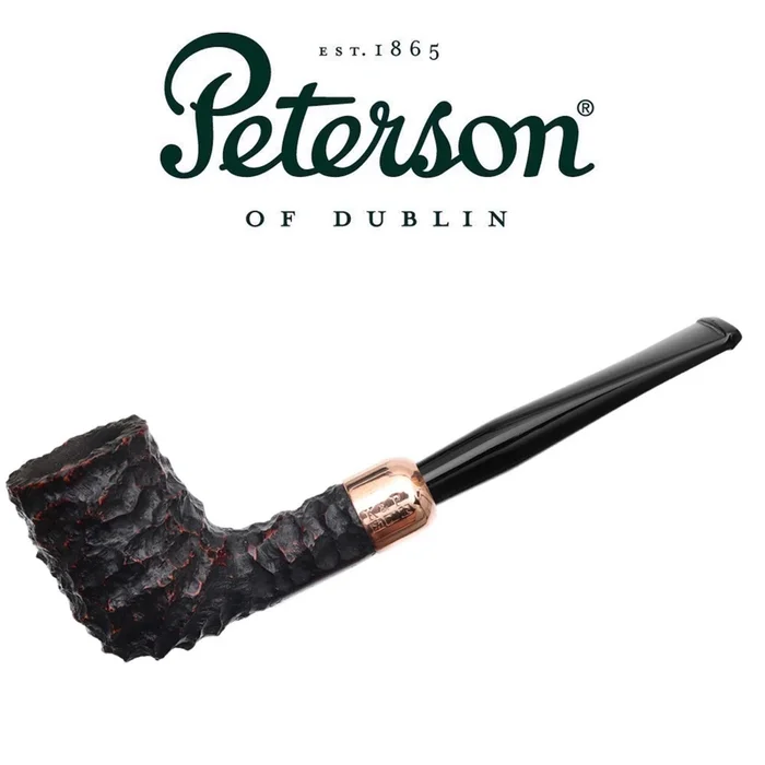 Peterson – Christmas Pipe 2022 – 6 – Copper Army Rusticated Pipe