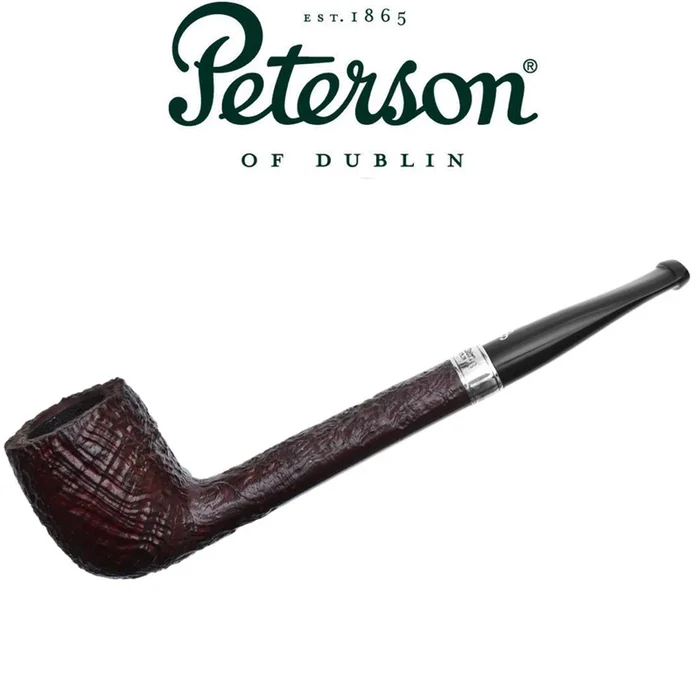 Peterson – Christmas Pipe 2023 – 264 – Silver band Sandblast Pipe