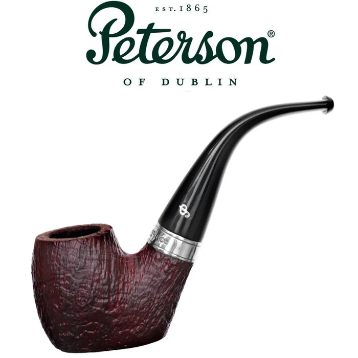 Peterson – Christmas Pipe 2023 – 304 – Silver band Sandblast Pipe