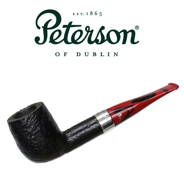 Peterson – Dracula Sandblast 106 – Red Vein Stem – 9mm Filter Pipe