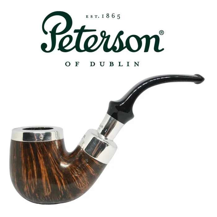 Peterson – Flame Grain X220 – Silver Spigot – Fishtail Pipe
