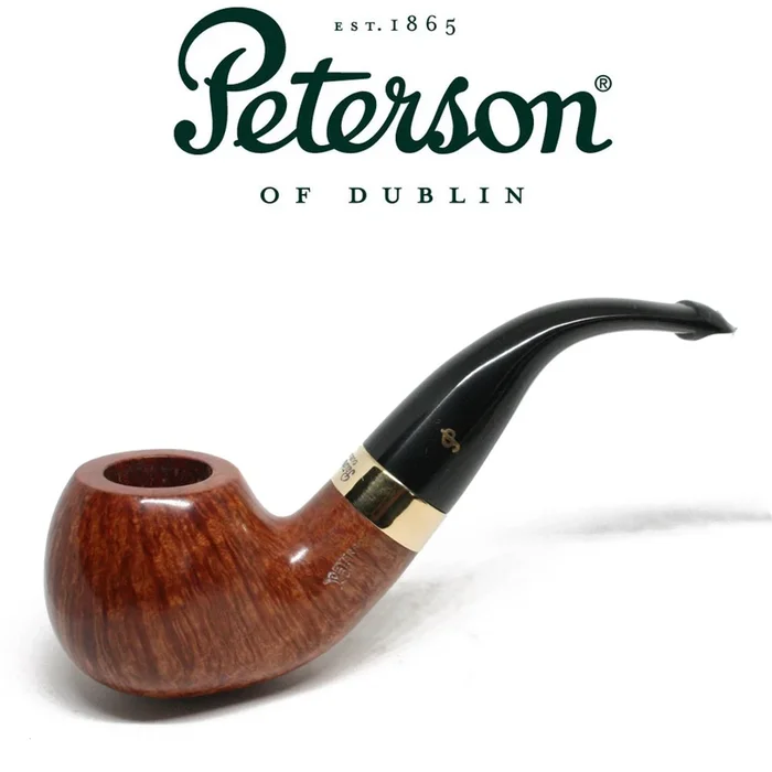 Peterson – Gold Mounted XL02 – Natural Straight Grain