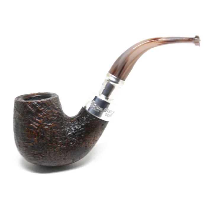 Peterson – Roundstone – X220 – Marble – Sandblast – Silver Spigot