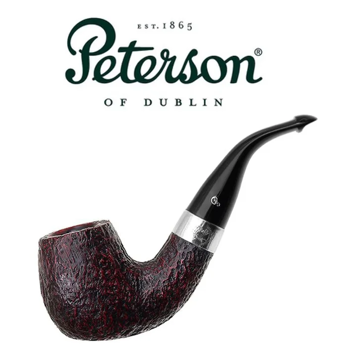 Peterson – Sherlock Holmes Professor – Sandblast – 9mm Filter P-Lip Pipe