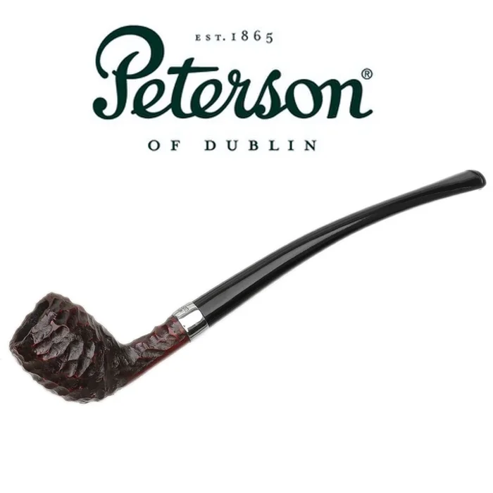Peterson – Tavern Rustic – Belge Churchwarden – Fishtail Mouthpiece Pipe