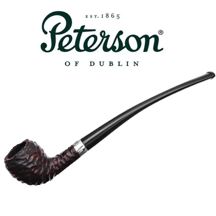 Peterson – Tavern Rustic – Pear Churchwarden – Fishtail Mouthpiece Pipe