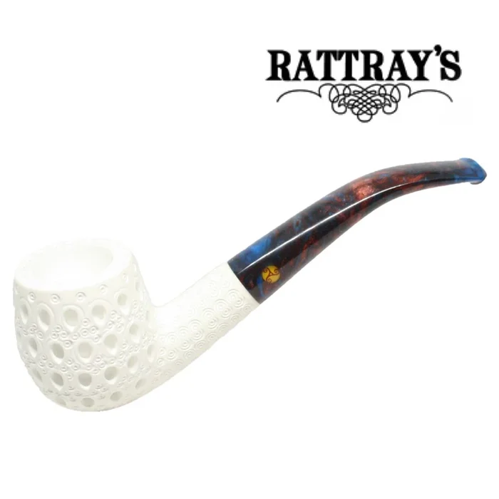 Rattrays – White Goddess – Meerschaum Carved 4 – 9mm Filter Pipe