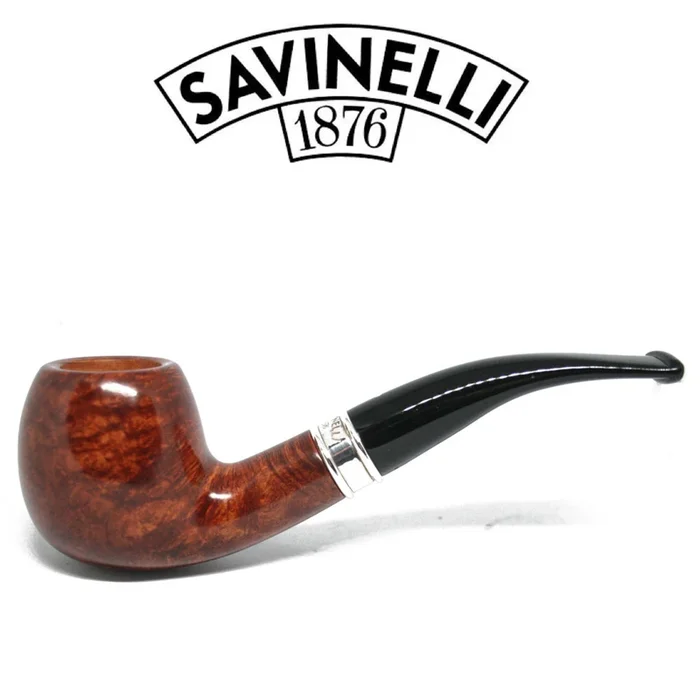 Savinelli – 145th Anniversary Punto Oro – Smooth Natural – 9mm Filter Pipe
