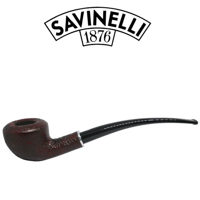 Savinelli – Armonia Sandblast – Semi Bent 6mm Filter – 140/250 Pipe