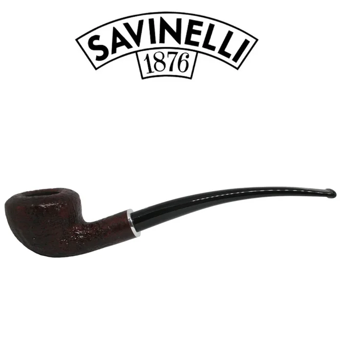 Savinelli – Armonia Sandblast – Semi Bent 6mm Filter – 47/250 Pipe