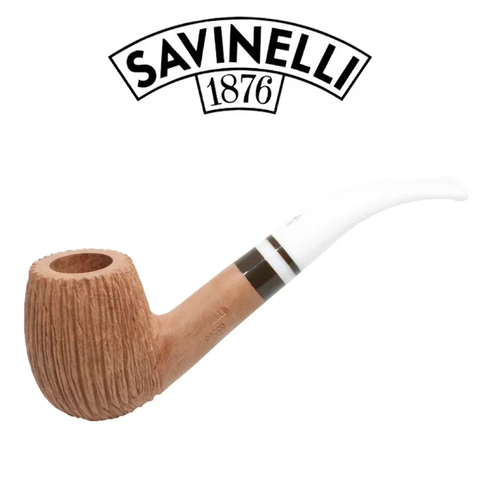 Savinelli – Cocco Rusticated Natural Pipe – 670 – 6mm Filter