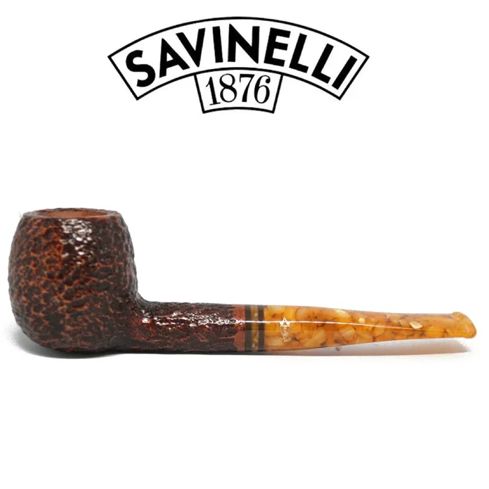 Savinelli – Miele 207 Rustic Brownblast – 9mm Filter – Honey Pipe