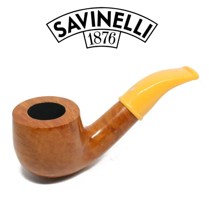 Savinelli – Mini Smooth Yellow Stem 601 – 6mm Filter