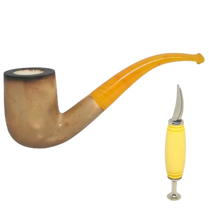 Star Meerschaum ?Çô Lee Van Cleef Replica Pipe with Pipe Tool – 8