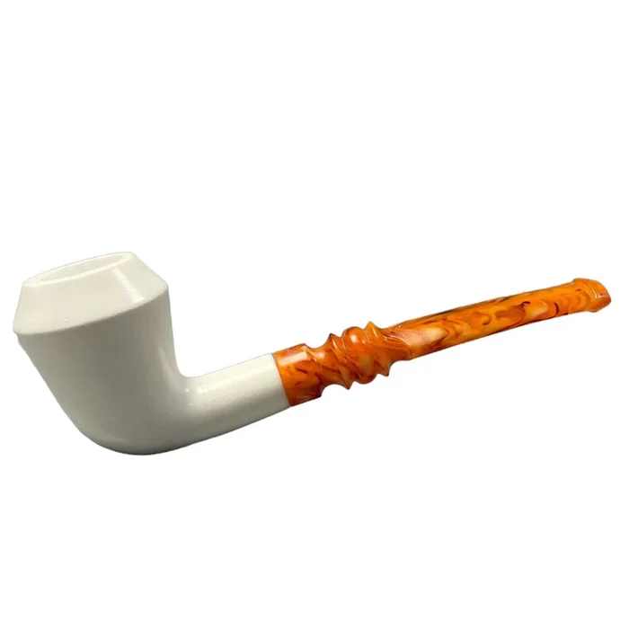 Star Meerschaum – Semi Bent Rhodesian – Amber Stem