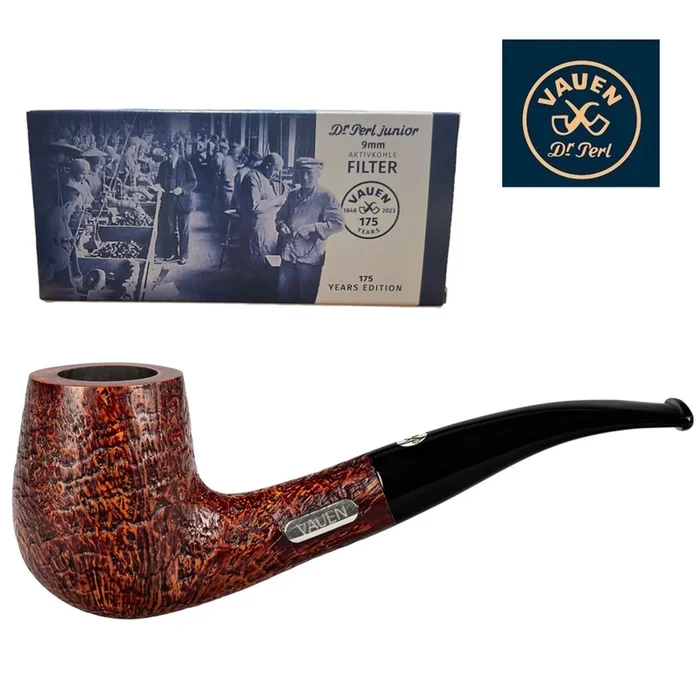 Vauen – 175th Anniversary 572 – Smooth – 9mm Filter Pipe -With 75 9mm Filters