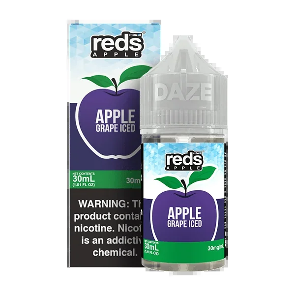 Apple Grape ICED SALT – Red’s Apple E-Juice by 7 Daze – 30mL